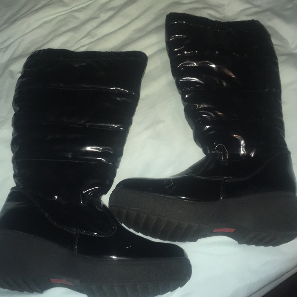 ZeroXposur black pleather boots, sz 8